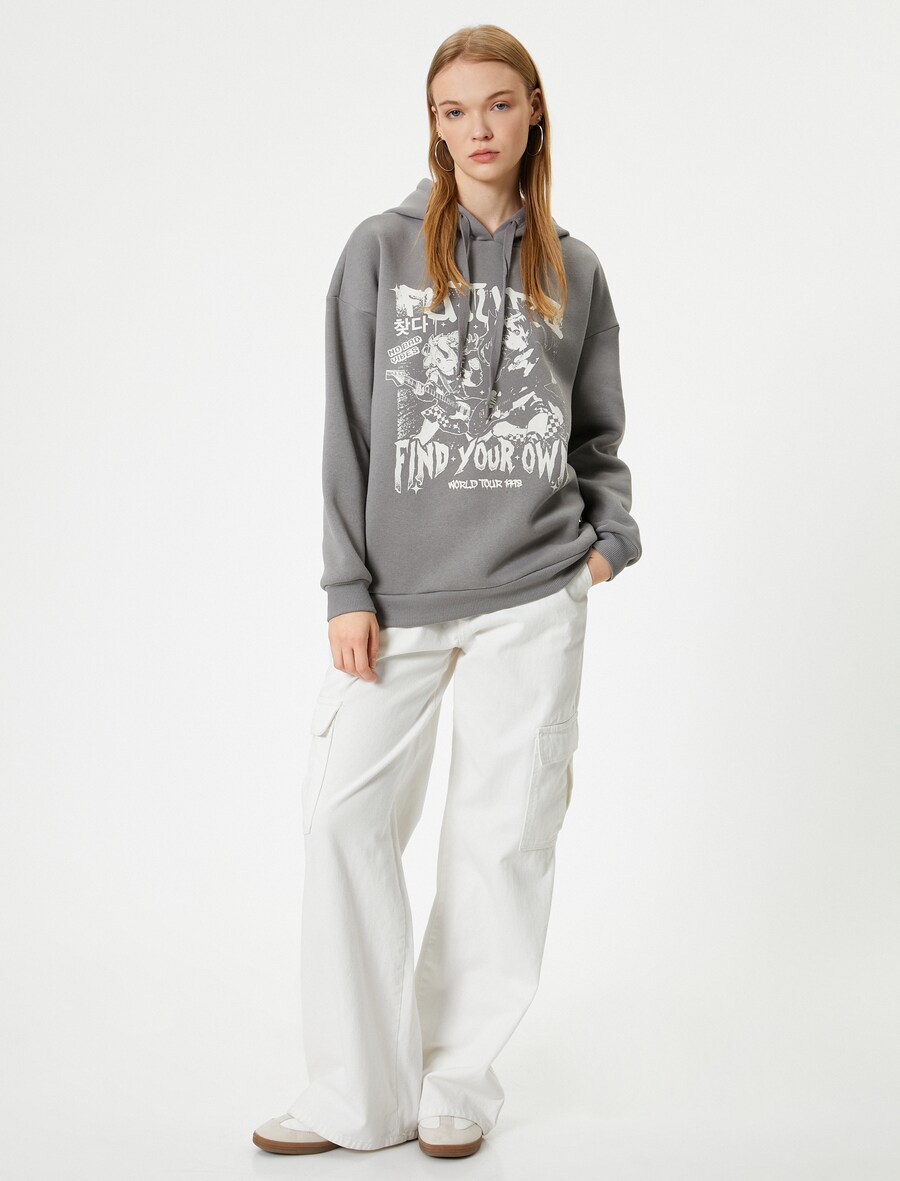 Толстовка Koton, антрацит
Толстовка Koton, антрацит