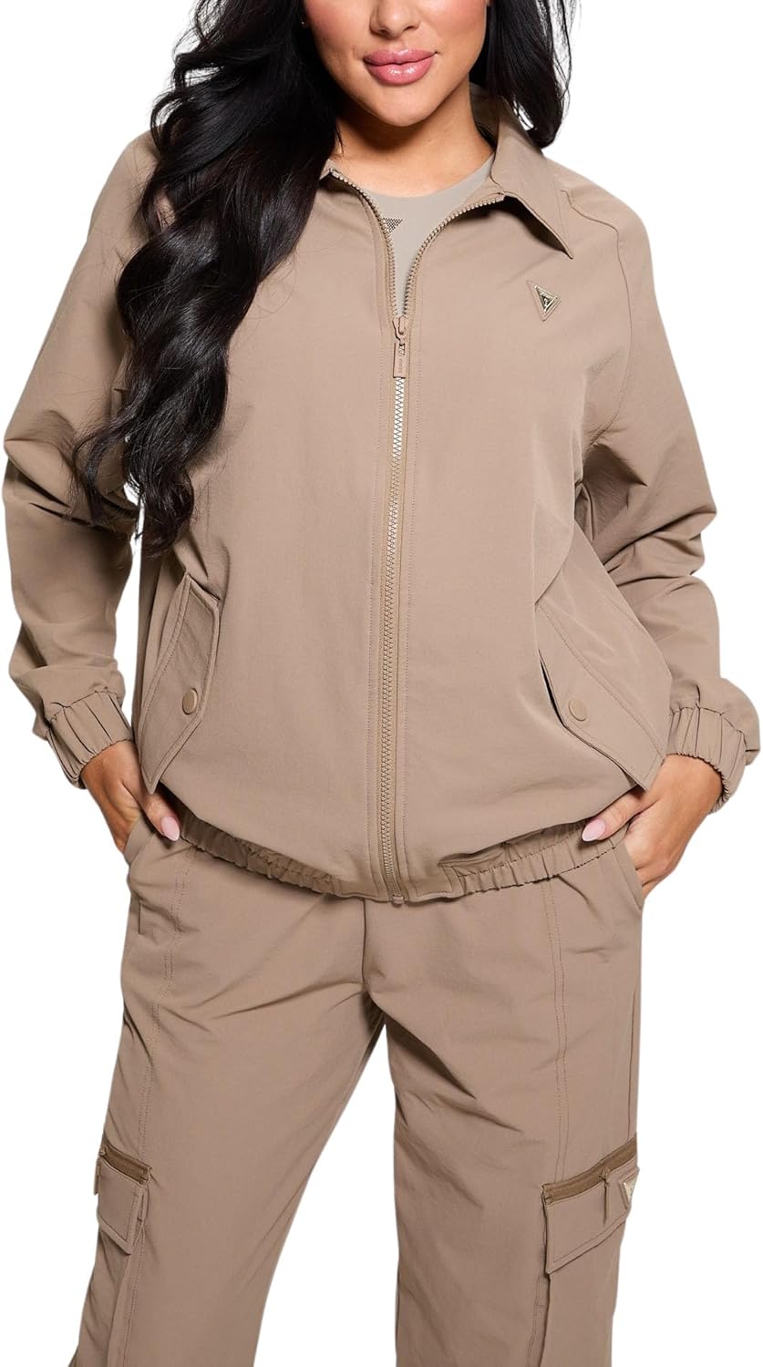 GUESS womens Chris Full Zip, Praline
GUESS womens Chris Full Zip, Praline