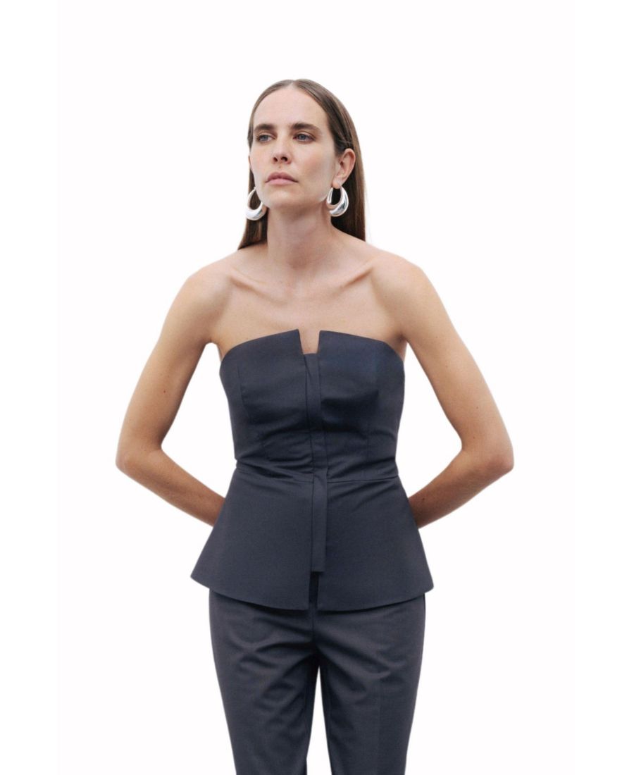 Женская блузка в стиле корсета с застежкой-молнией NOCTURNE, Anthracite
Женская блузка в стиле корсета с застежкой-молнией NOCTURNE, Anthracite