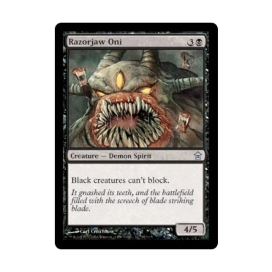 CCG Острочелюсти Они (U), MTG - Saviors of Kamigawa
CCG Острочелюсти Они (U), MTG - Saviors of Kamigawa