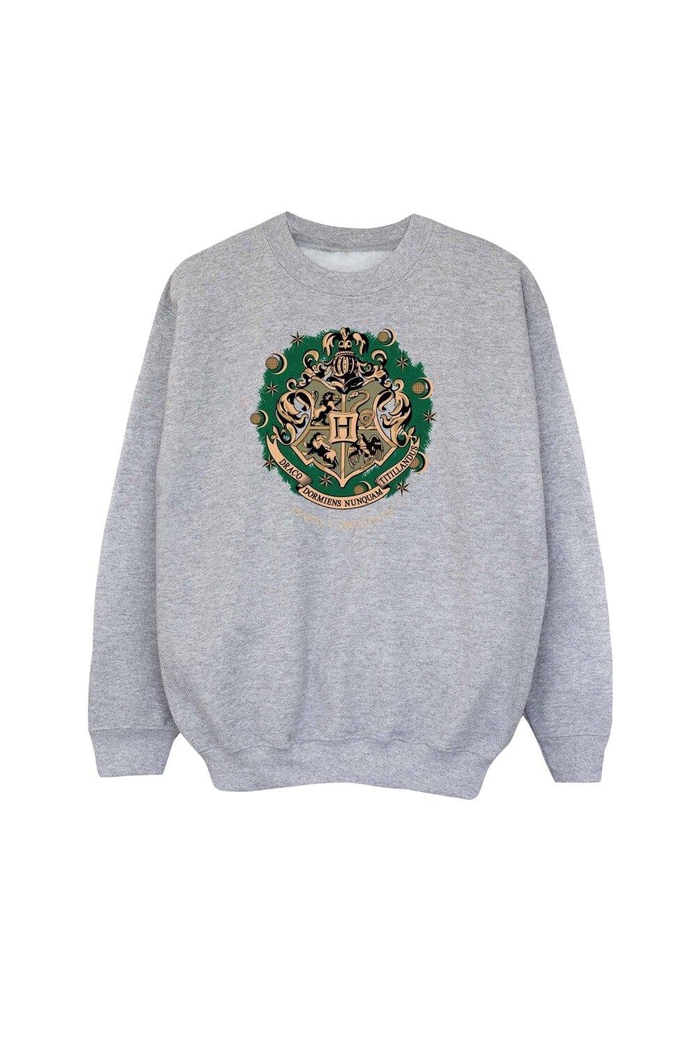 Рождественский свитшот с венком Harry Potter, серый
Рождественский свитшот с венком Harry Potter, серый
