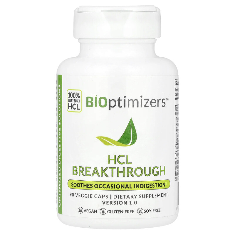 BIOptimizers, HCL Breakthrough`` 90 вегетарианских капсул
BIOptimizers, HCL Breakthrough`` 90 вегетарианских капсул