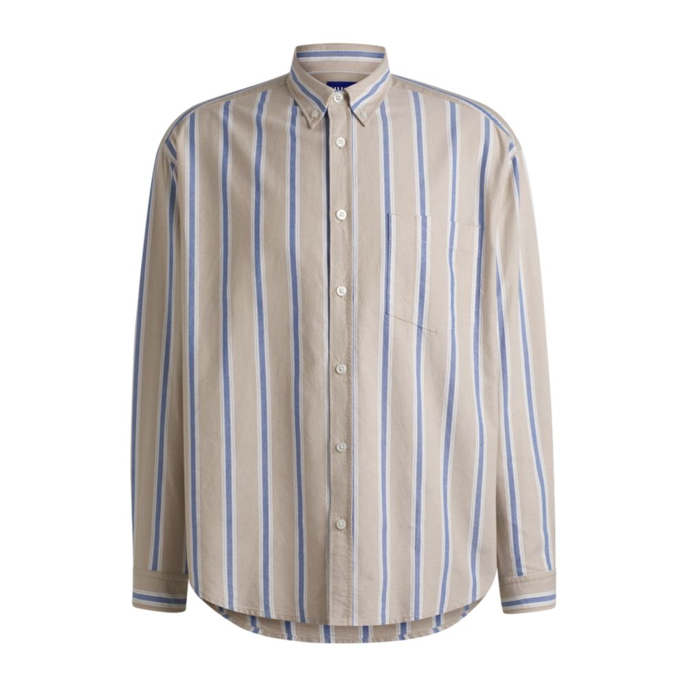 Рубашка свободного кроя на пуговицах из оксфордского хлопка HUGO, бежевый
Рубашка свободного кроя на пуговицах из оксфордского хлопка HUGO, бежевый