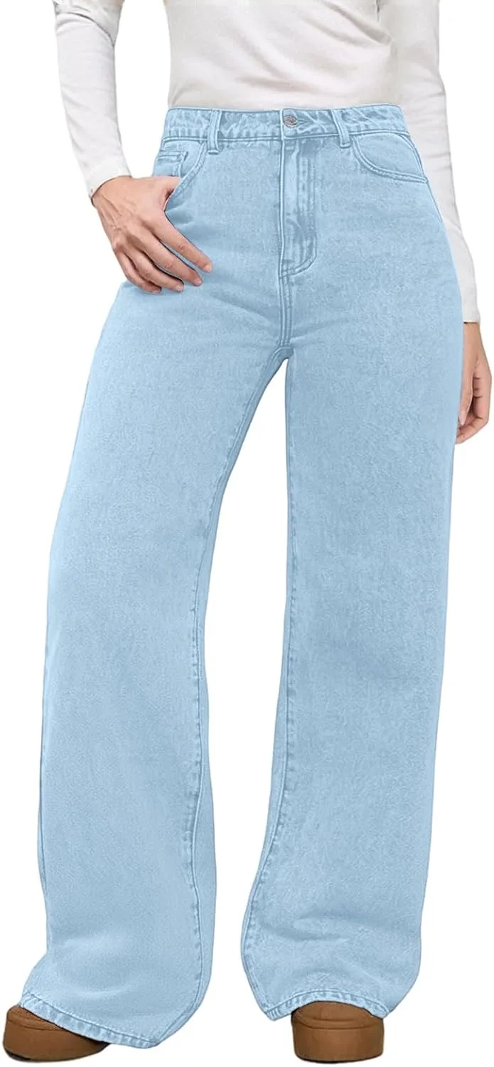 Женские джинсы Wide Leg с эластичным поясом BEIBEINOYA
Женские джинсы Wide Leg с эластичным поясом BEIBEINOYA