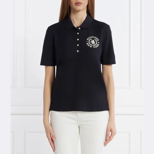 Рубашка-Поло стандартного кроя Reg Crest Tommy Hilfiger, синий 
Рубашка-Поло стандартного кроя Reg Crest Tommy Hilfiger, синий