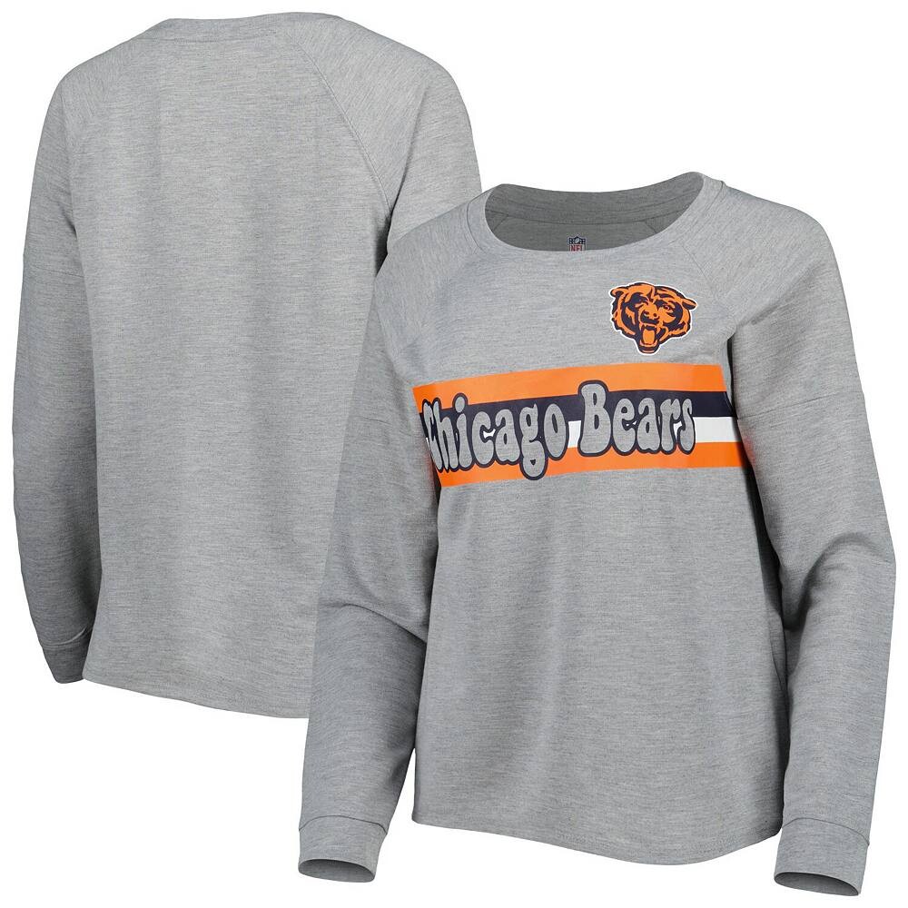 Серая футболка Chicago Bears в полоску с длинными рукавами и реглан для юниоров Outerstuff, цвет Brs Grey
Серая футболка Chicago Bears в полоску с длинными рукавами и реглан для юниоров Outerstuff, цвет Brs Grey