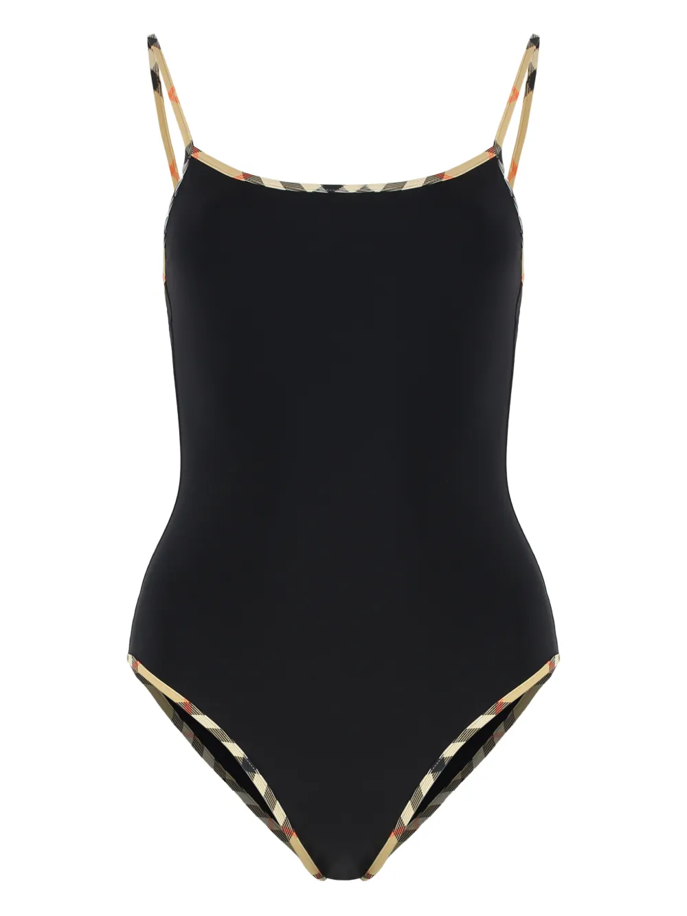 Топ в клетку с отделкой Burberry, черный
Топ в клетку с отделкой Burberry, черный