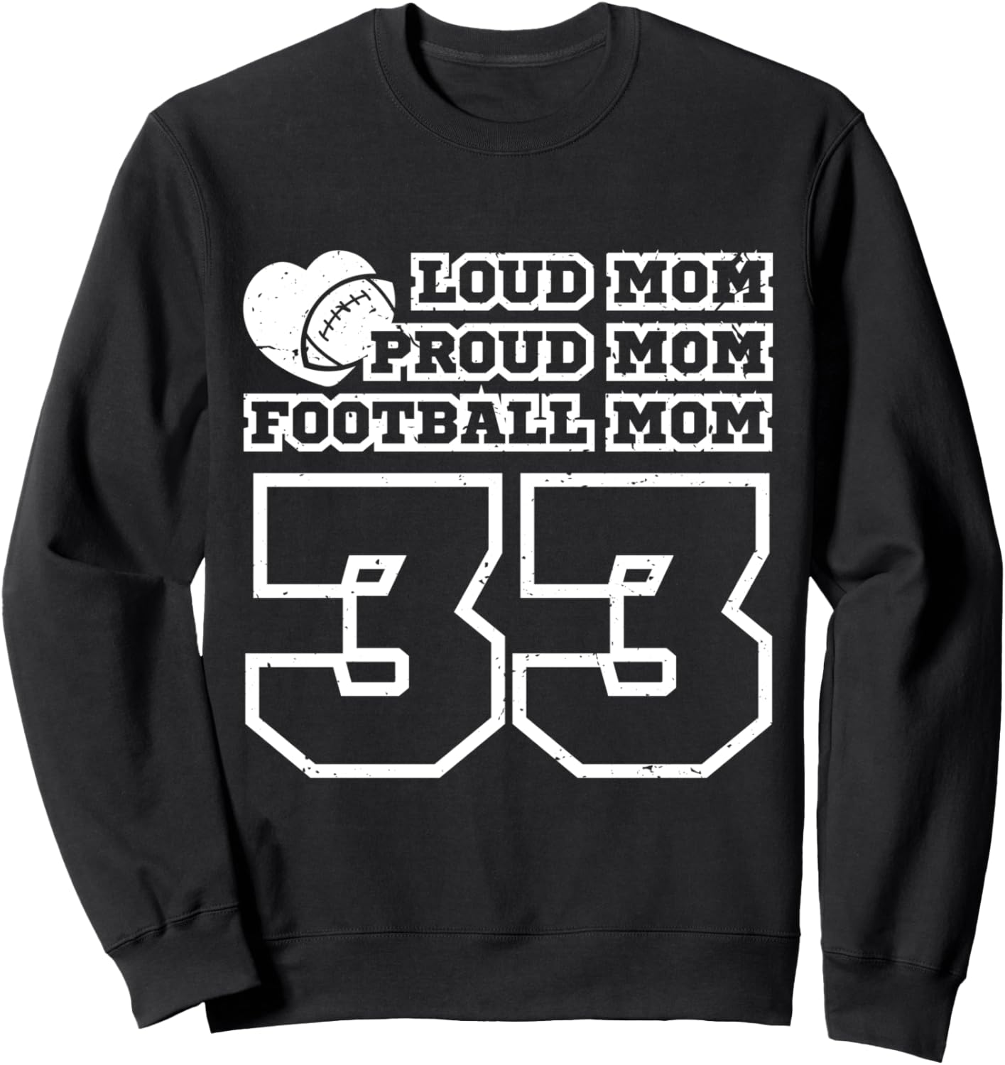 Футбольная мама, гордая мама, громкая мама, номер 33, толстовка в поддержку болельщиков Cumilo American Football Matching Family Numbered, черный
Футбольная мама, гордая мама, громкая мама, номер 33, толстовка в поддержку болельщиков Cumilo American Football Matching Family Numbered, черный