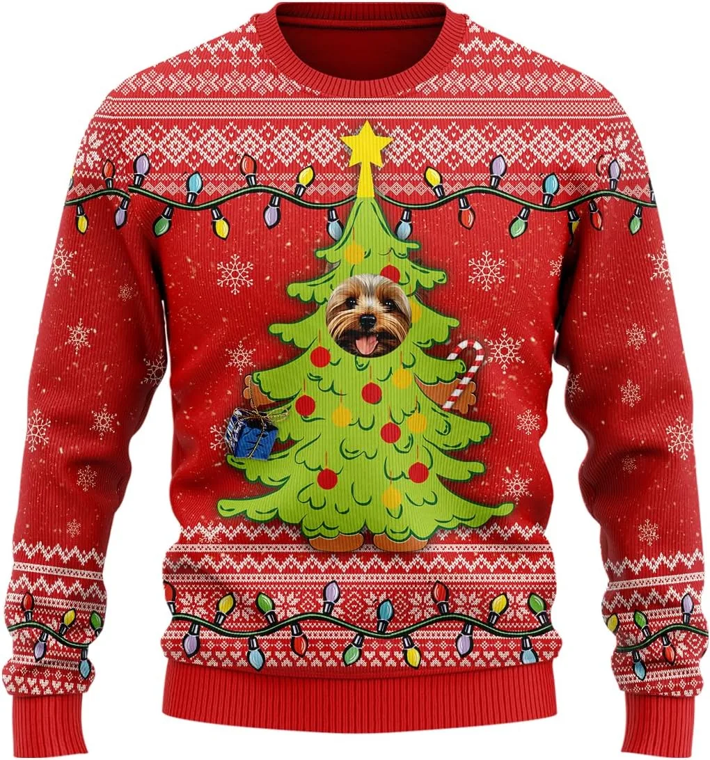 Свитер Dog Funny Ugly Christmas для женщин и мужчин, вязаный с оленями HANZSPROUT
Свитер Dog Funny Ugly Christmas для женщин и мужчин, вязаный с оленями HANZSPROUT