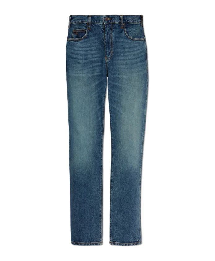 Джинсы зауженного кроя Emporio Armani, синий
Джинсы зауженного кроя Emporio Armani, синий