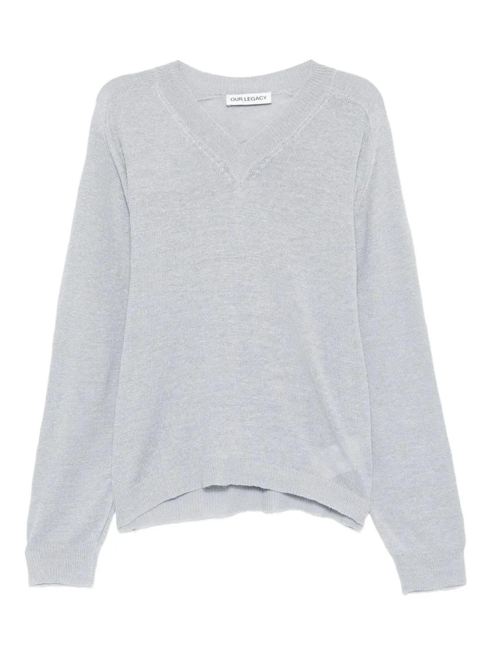 Свитер с V-образным вырезом и длинными рукавами OUR LEGACY, синий
Свитер с V-образным вырезом и длинными рукавами OUR LEGACY, синий