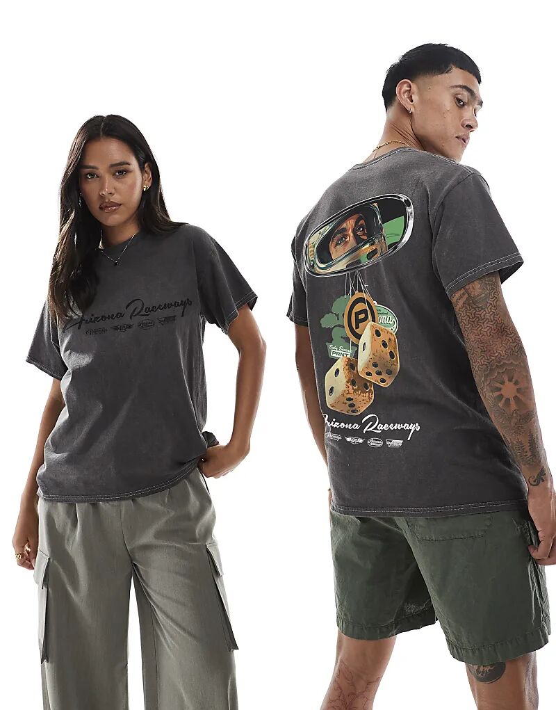 Футболка Arizona с зеркальным принтом спереди и сзади, стираная, угольного цвета PRNT
Футболка Arizona с зеркальным принтом спереди и сзади, стираная, угольного цвета PRNT