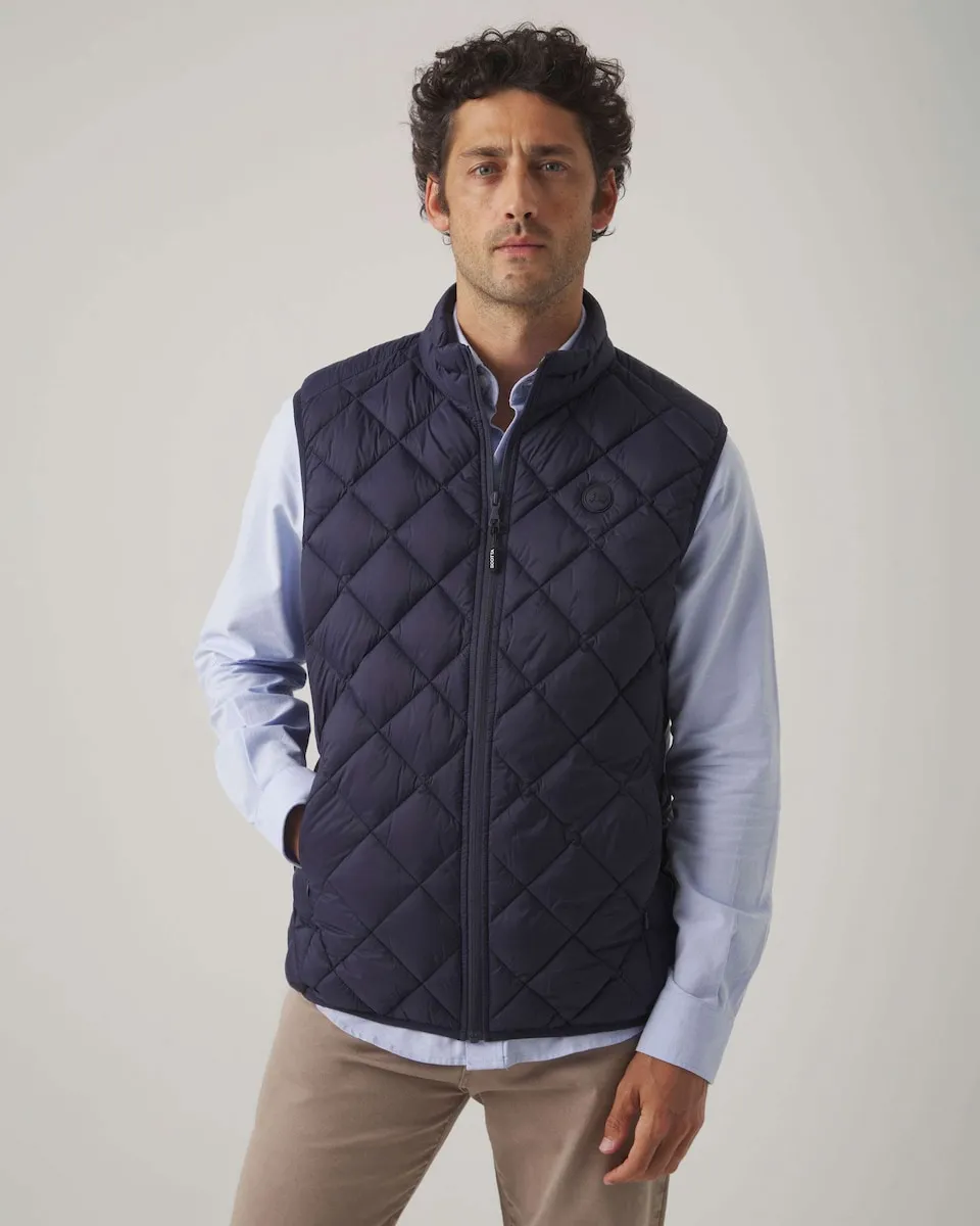 Мужской стеганый жилет с молнией и высоким воротником Scotta 1985, темно-синий
Мужской стеганый жилет с молнией и высоким воротником Scotta 1985, темно-синий