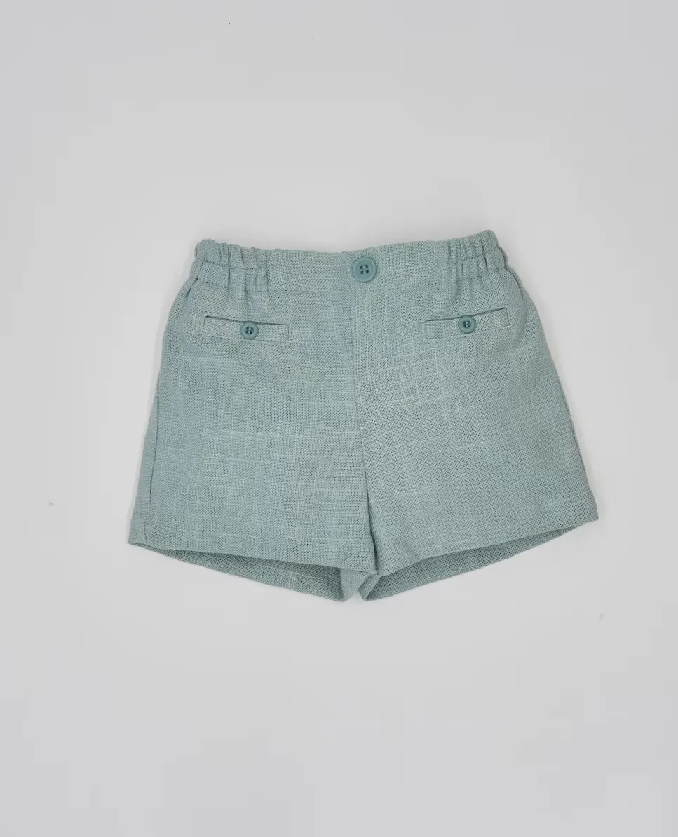 Детские бермуды с эластичной талией и фальш-карманами Fina Ejerique, бирюзовый
Детские бермуды с эластичной талией и фальш-карманами Fina Ejerique, бирюзовый