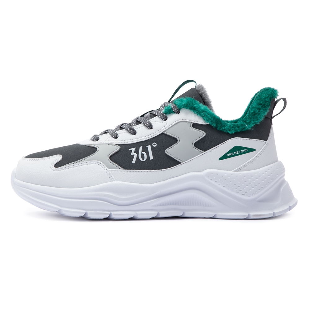 361° Водонепроницаемые легкие кроссовки Rebound с низким верхом для повседневного бега, мужские, белые, зеленые
361° Водонепроницаемые легкие кроссовки Rebound с низким верхом для повседневного бега, мужские, белые, зеленые