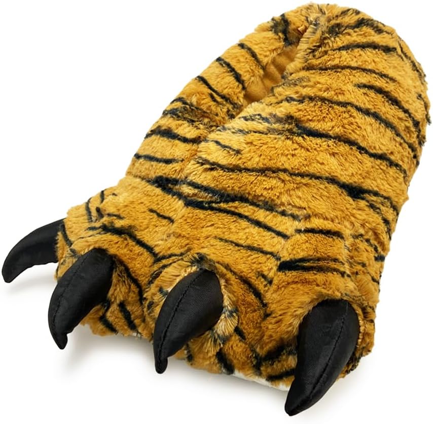 Тапочки NORTY в виде меховой лапы с когтями для малышей, детей и взрослых - уютный плюшевый дизайн - идеально подходят для мальчиков, девочек, мужчин и женщин - домашняя обувь, Brown Bengal Tiger
Тапочки NORTY в виде меховой лапы с когтями для малышей, детей и взрослых - уютный плюшевый дизайн - идеально подходят для мальчиков, девочек, мужчин и женщин - домашняя обувь, Brown Bengal Tiger