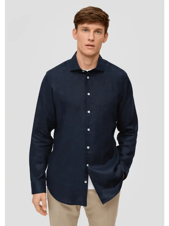 Рубашка sOliver BLACK LABEL langarm, синий
Рубашка sOliver BLACK LABEL langarm, синий