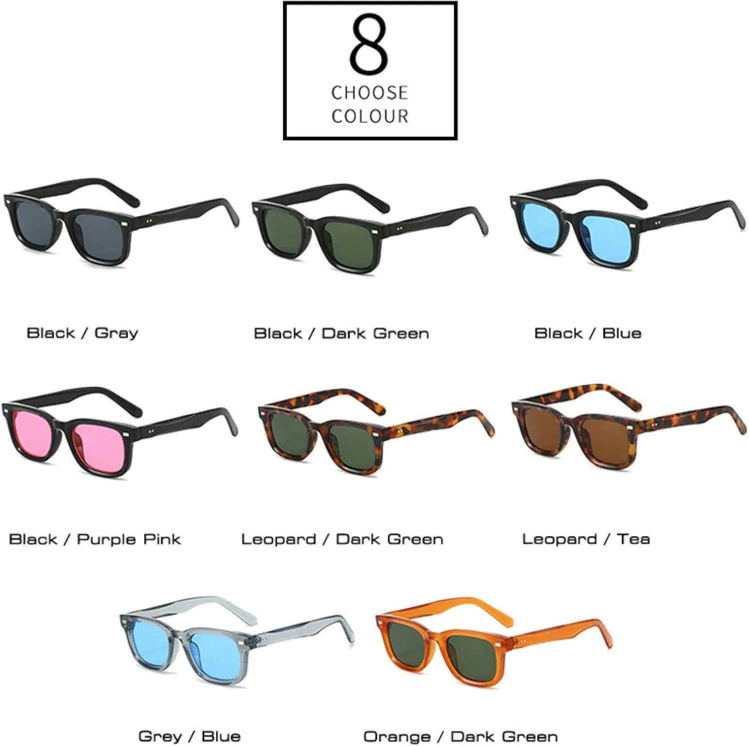 Солнцезащитные очки с защитой от УФ-излучения UV400 | Женские, темно-зеленые, с заклепками, для занятий спортом на открытом воздухе и вождения DSVIGF, Black Gray
Солнцезащитные очки с защитой от УФ-излучения UV400 | Женские, темно-зеленые, с заклепками, для занятий спортом на открытом воздухе и вождения DSVIGF, Black Gray