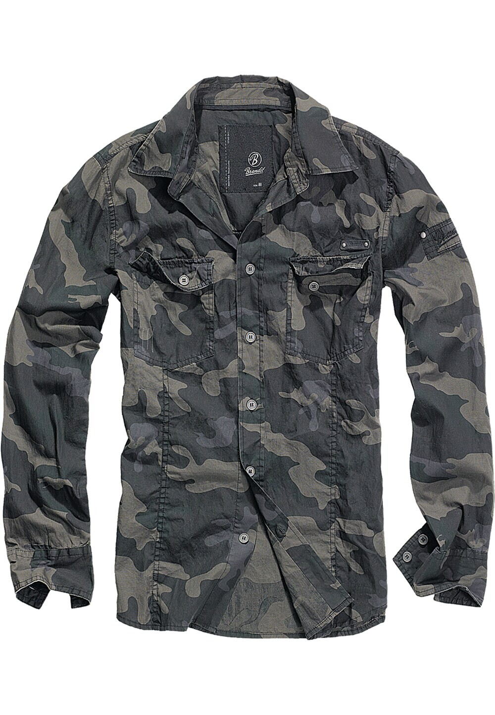 Рубашка на пуговицах стандартного кроя Brandit, хаки/темно-зеленый 
Рубашка на пуговицах стандартного кроя Brandit, хаки/темно-зеленый