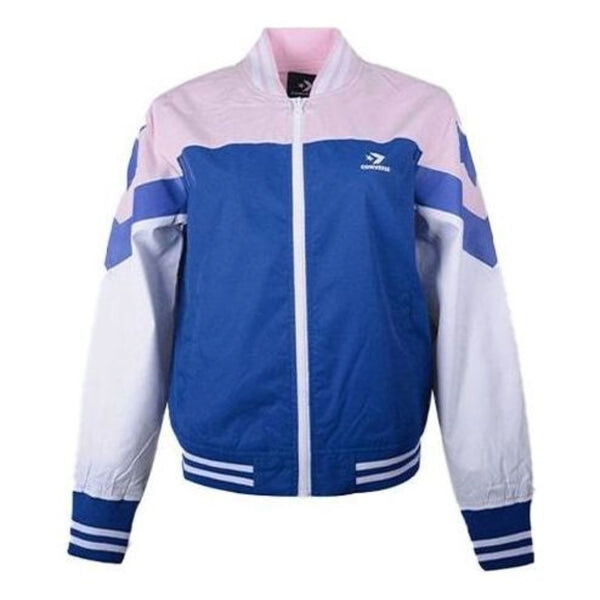 Куртка non-padded baseball bomber 'pink blue white' Converse, розовый 
Куртка non-padded baseball bomber 'pink blue white' Converse, розовый