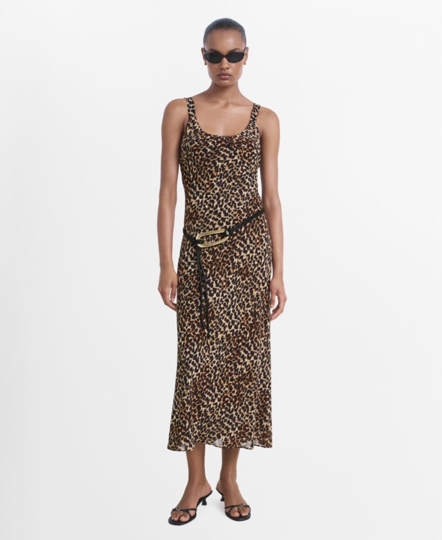 Женское миди-платье с анималистическим принтом MANGO, Black
Женское миди-платье с анималистическим принтом MANGO, Black