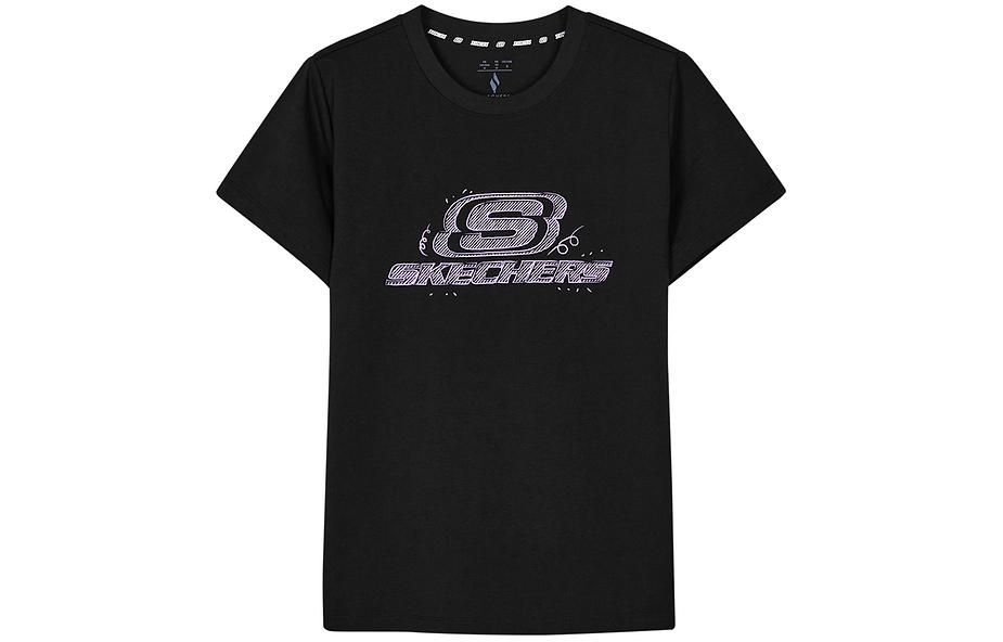 Обычная футболка женская угольно-черная Skechers, черный
Обычная футболка женская угольно-черная Skechers, черный