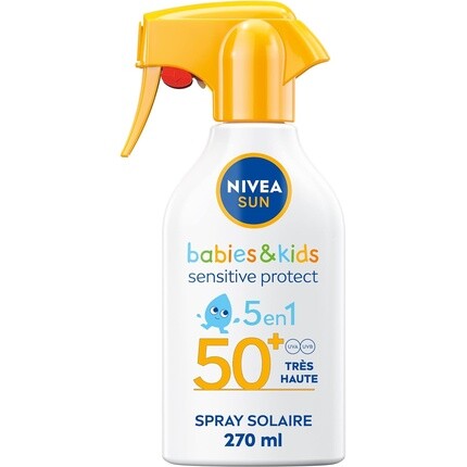 Nivea Sun Spray Babies & Kids Sensitive Protect SPF50+ 270мл
Nivea Sun Spray Babies & Kids Sensitive Protect SPF50+ 270мл