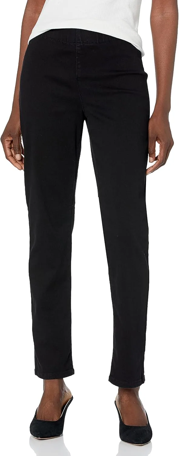 Kasper Women's Pull on Straight Leg Polished Denim Pant
Kasper Women's Pull on Straight Leg Polished Denim Pant
