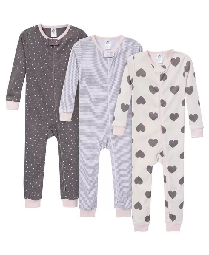 Пижама Snug Fit без ножек для маленьких девочек, 3 шт. в упаковке, с цветочным принтом в стиле «Лесной» Gerber, серый
Пижама Snug Fit без ножек для маленьких девочек, 3 шт. в упаковке, с цветочным принтом в стиле «Лесной» Gerber, серый