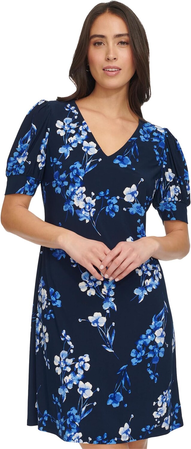 Платье Tommy Hilfiger Floral Puff Sleeve Shift, цвет Sky Captain Multi
Платье Tommy Hilfiger Floral Puff Sleeve Shift, цвет Sky Captain Multi