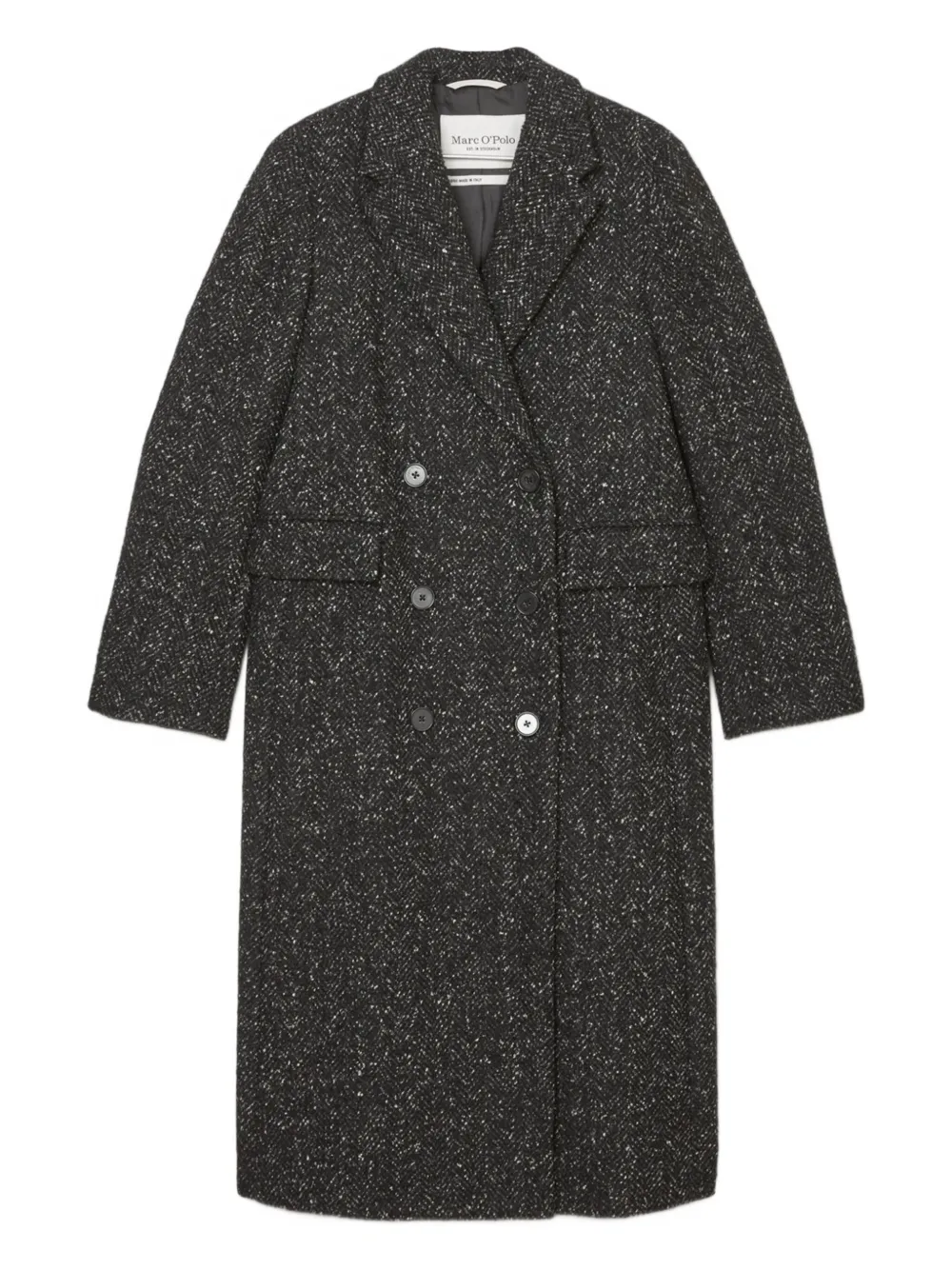 Фактурное двубортное пальто Marc O'Polo, черный
Фактурное двубортное пальто Marc O'Polo, черный