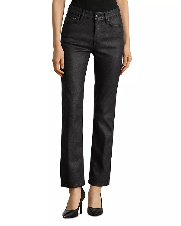 Джинсы прямого кроя с высокой посадкой и покрытием Ralph Lauren, черный
Джинсы прямого кроя с высокой посадкой и покрытием Ralph Lauren, черный