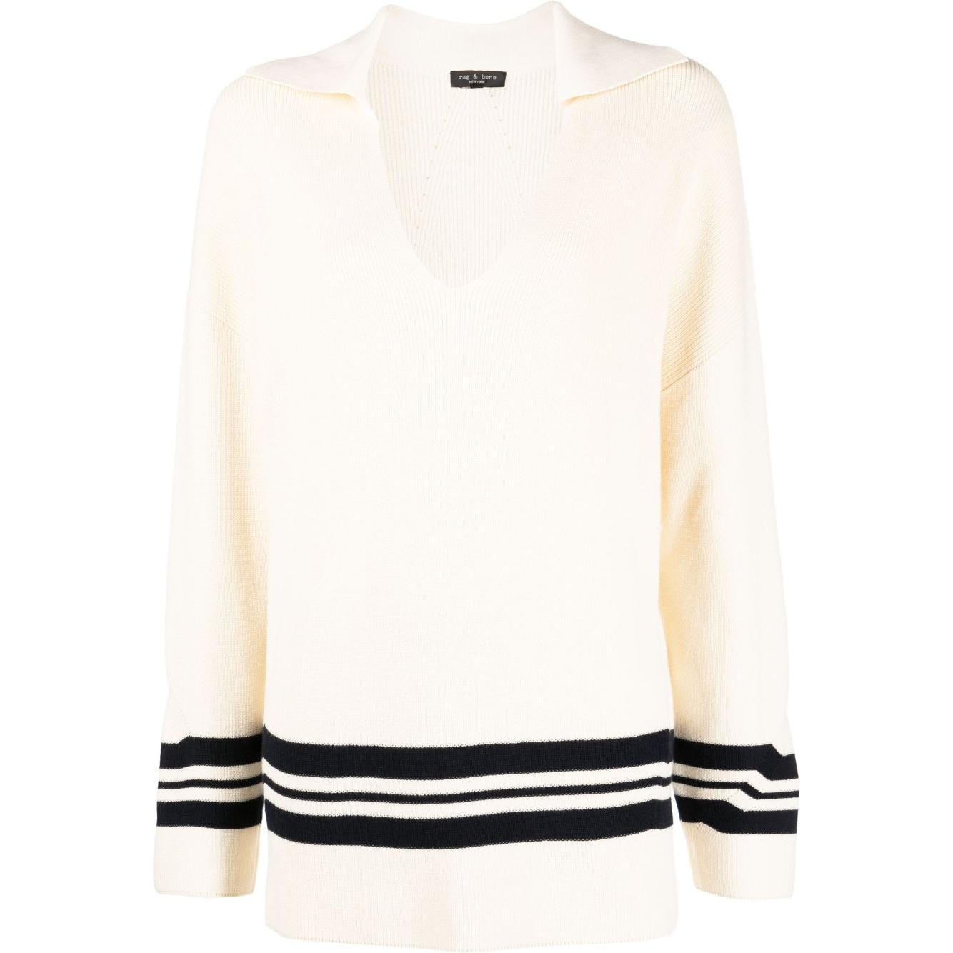 Свитер Rag & Bone Oversized с полосками RAG&BONE, белый
Свитер Rag & Bone Oversized с полосками RAG&BONE, белый