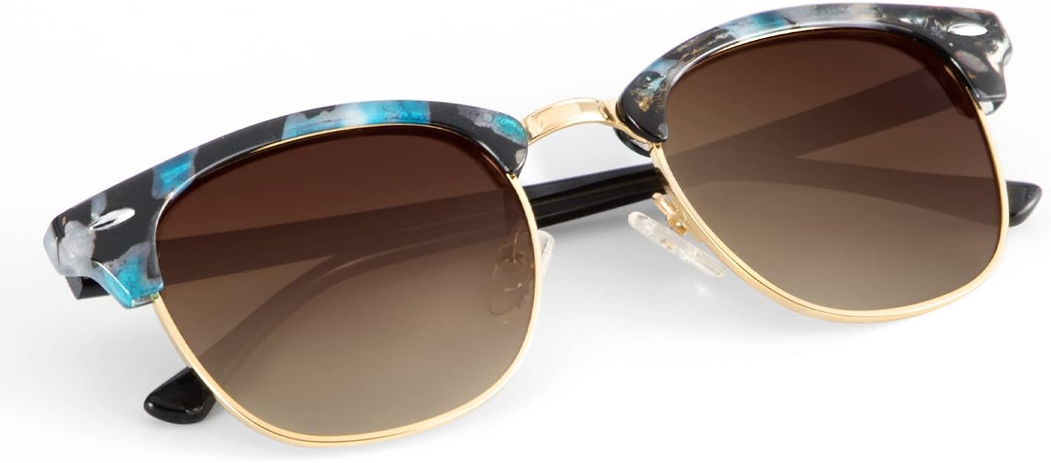 Поляризованные солнцезащитные очки KALIYADI для мужчин и женщин, полуободковая оправа, солнцезащитные очки для вождения, блокирующие УФ-излучение, C22-glossy Blue Purple Tortoise | Gradient Brown | Golden Rim
Поляризованные солнцезащитные очки KALIYADI для мужчин и женщин, полуободковая оправа, солнцезащитные очки для вождения, блокирующие УФ-излучение, C22-glossy Blue Purple Tortoise | Gradient Brown | Golden Rim