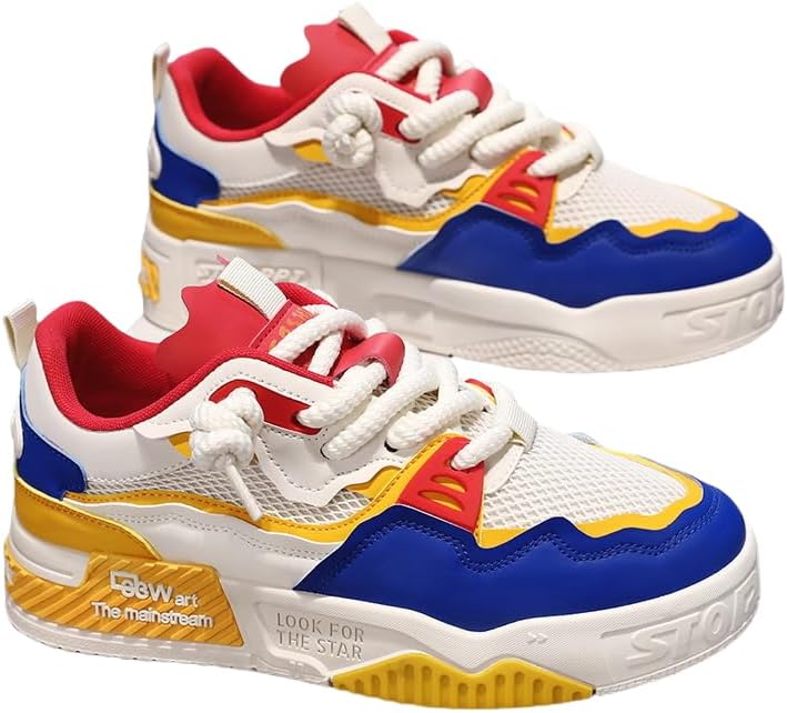 Удобные модные кроссовки на платформе с сеткой в стиле color-block для прогулок на свежем воздухе, бега, кемпинга, на все сезоны, мужские шнурованные кроссовки для улицы и скейтборда Hhhchpm, желтый
Удобные модные кроссовки на платформе с сеткой в стиле color-block для прогулок на свежем воздухе, бега, кемпинга, на все сезоны, мужские шнурованные кроссовки для улицы и скейтборда Hhhchpm, желтый