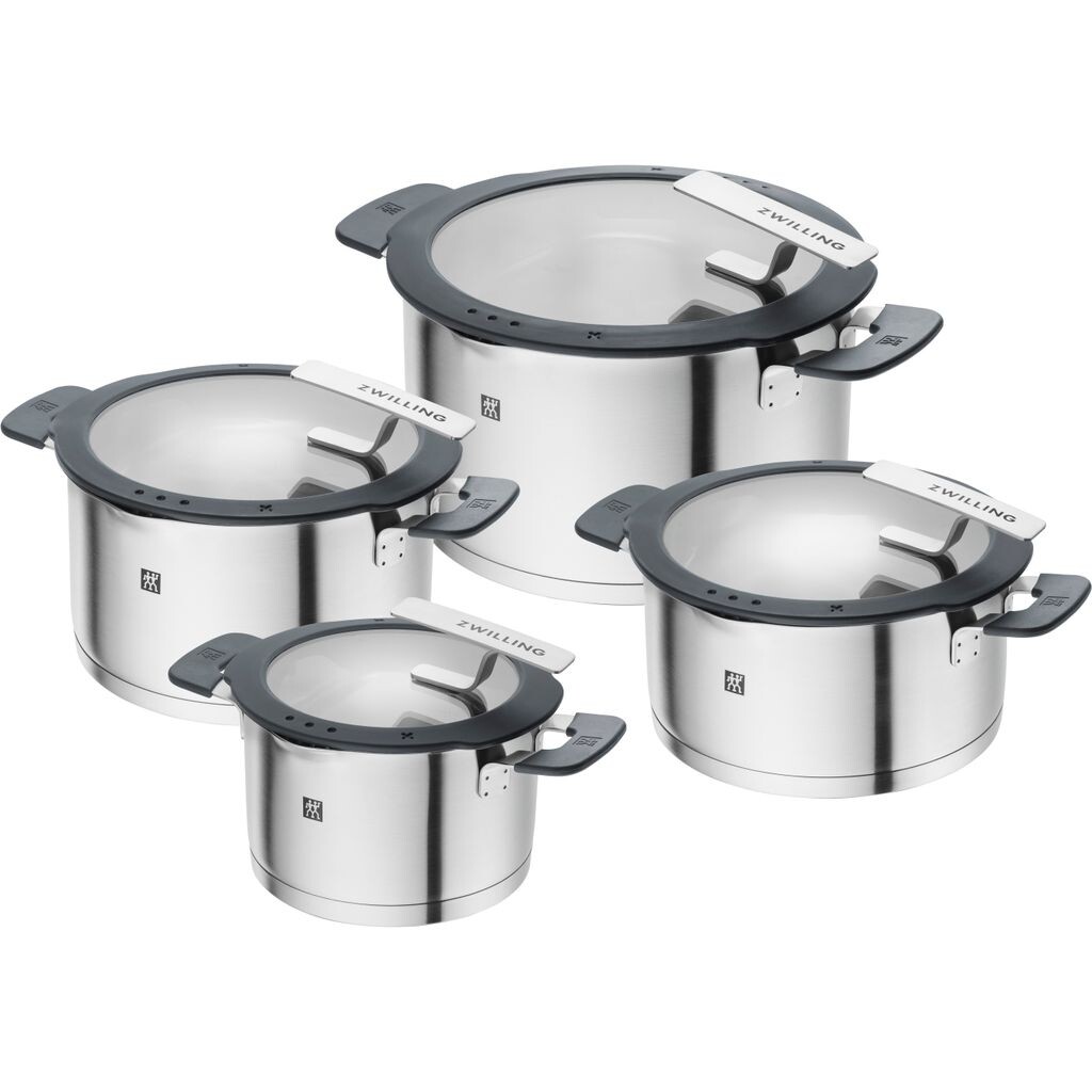 ZWILLING Simplify Набор кастрюль, 4 предмета, круглый, нержавеющая сталь, серебристо-черный, серебро
ZWILLING Simplify Набор кастрюль, 4 предмета, круглый, нержавеющая сталь, серебристо-черный, серебро