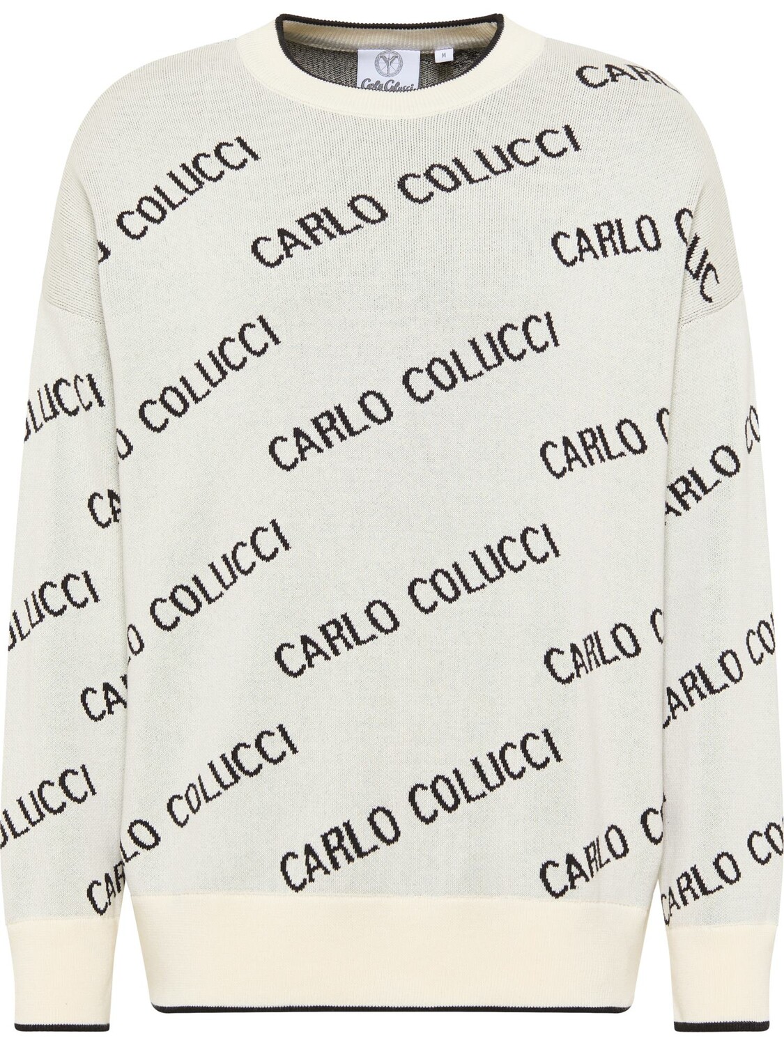 Пуловер Carlo Colucci Strick Daves, белый 
Пуловер Carlo Colucci Strick Daves, белый