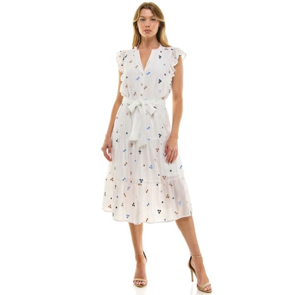 Женское вышитое платье миди Figueroa & Flower, цвет white navy
Женское вышитое платье миди Figueroa & Flower, цвет white navy