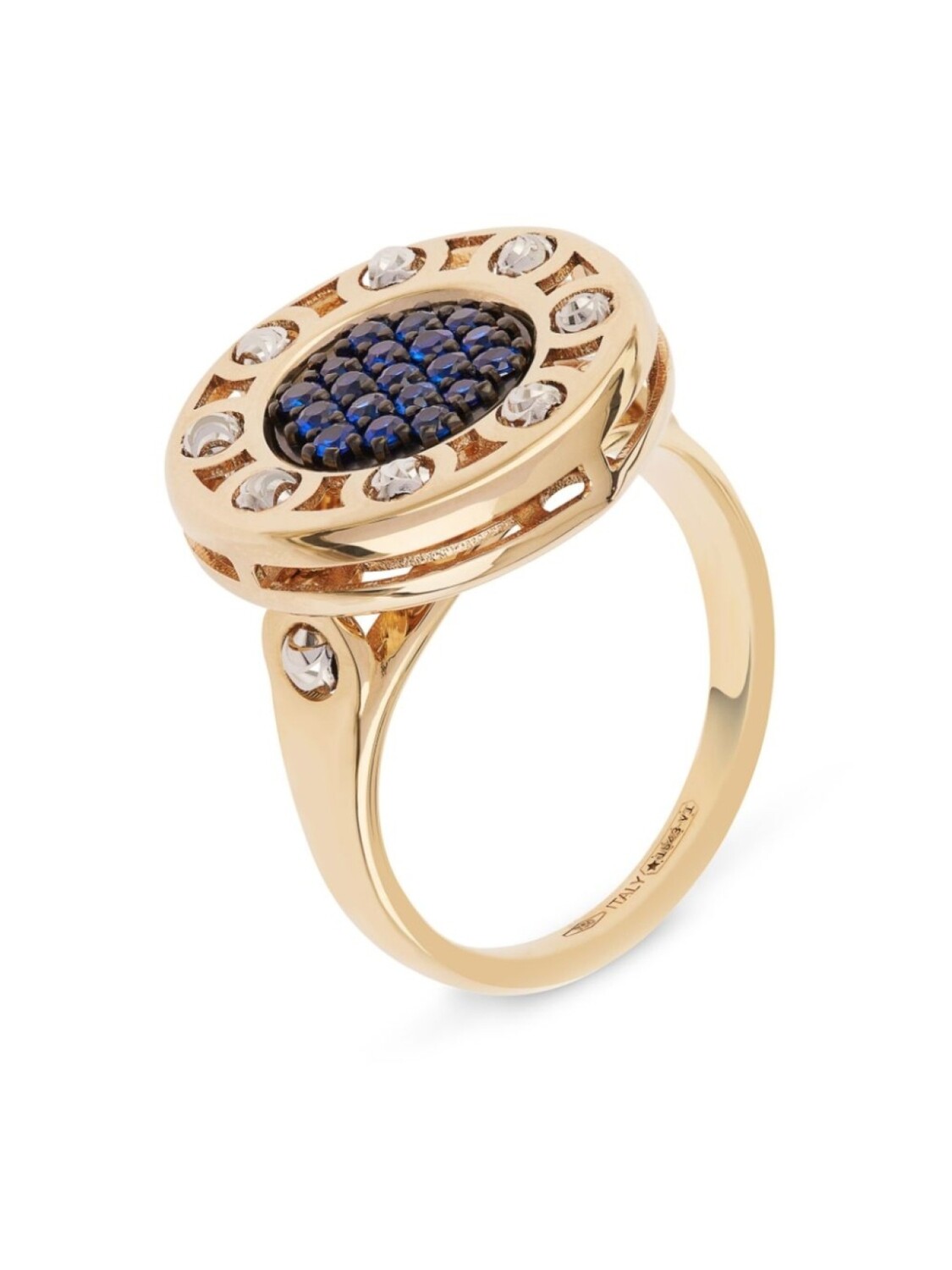 Кольцо SenzaTempo из желтого золота с бриллиантами и сапфирами Officina Bernardi, золотой
Кольцо SenzaTempo из желтого золота с бриллиантами и сапфирами Officina Bernardi, золотой