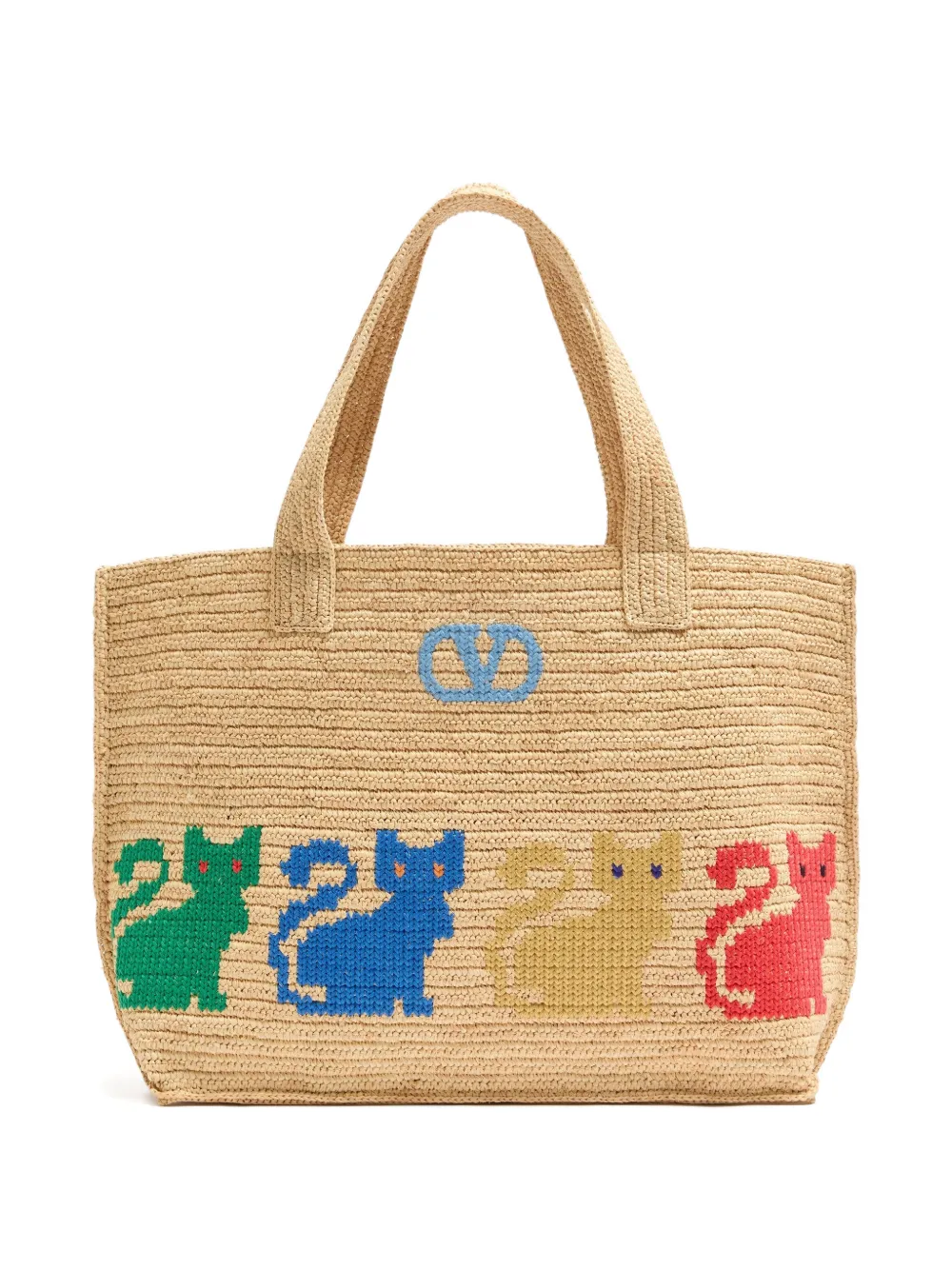 Большая плетеная сумка-тоут Raffiachat Valentino Garavani, бежевый
Большая плетеная сумка-тоут Raffiachat Valentino Garavani, бежевый