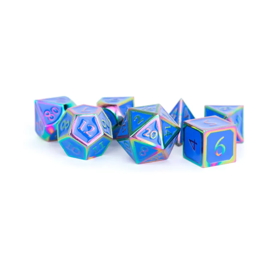 Poly Set Rainbow с синей эмалью (7), Metal Dice (Metallic Dice Games)
Poly Set Rainbow с синей эмалью (7), Metal Dice (Metallic Dice Games)