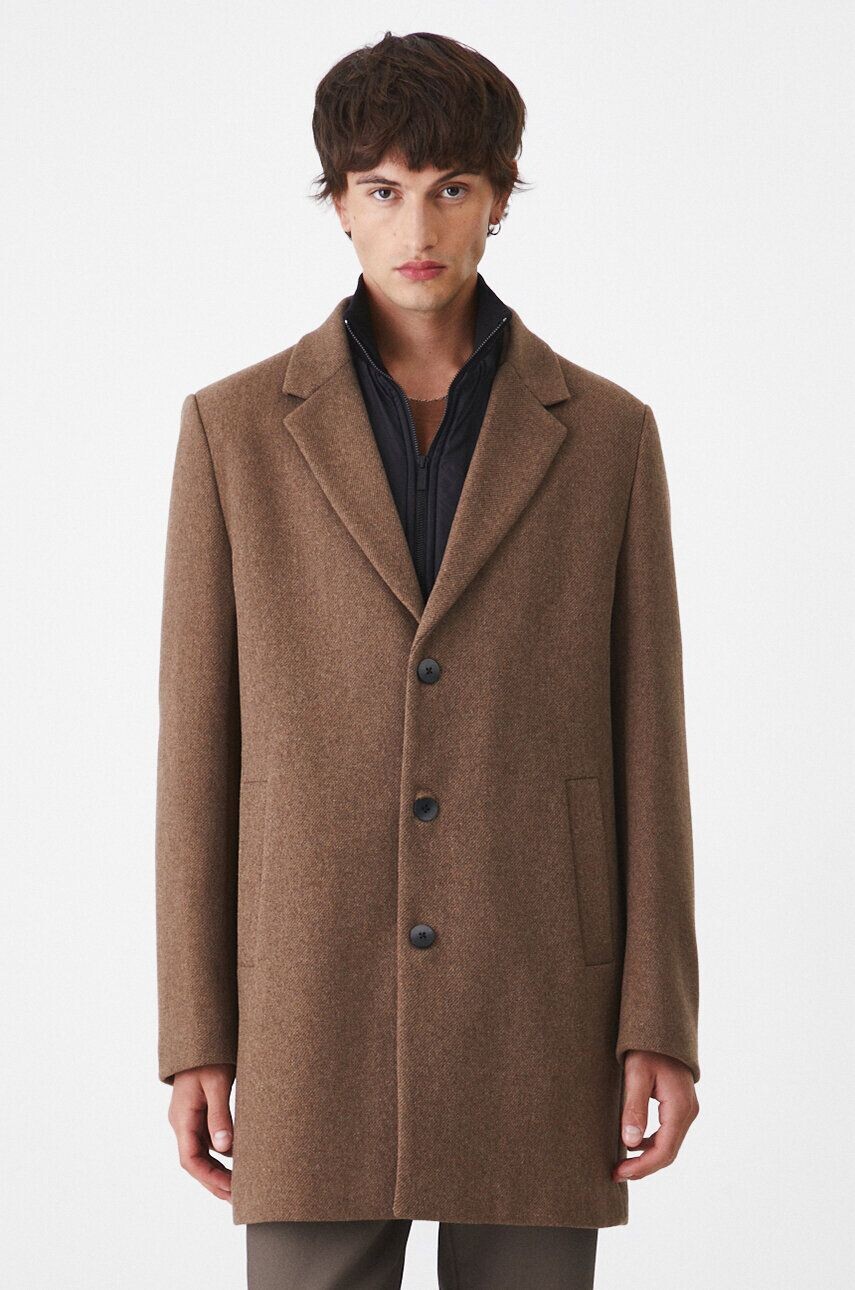 Medicine плащ с добавлением шерсти, коричневый 
Medicine плащ с добавлением шерсти, коричневый