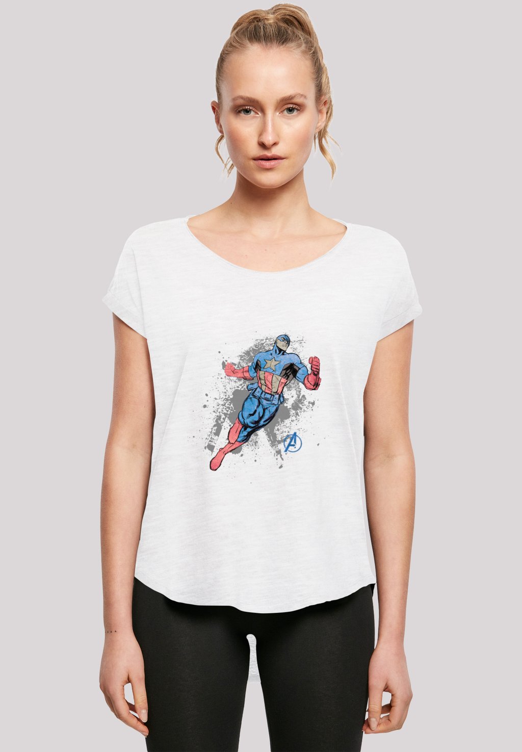 Футболка с принтом LONG CUT 'MARVEL AVENGERS CAPTAIN AMERICA SPLASH' F4NT4STIC, белый
Футболка с принтом LONG CUT 'MARVEL AVENGERS CAPTAIN AMERICA SPLASH' F4NT4STIC, белый