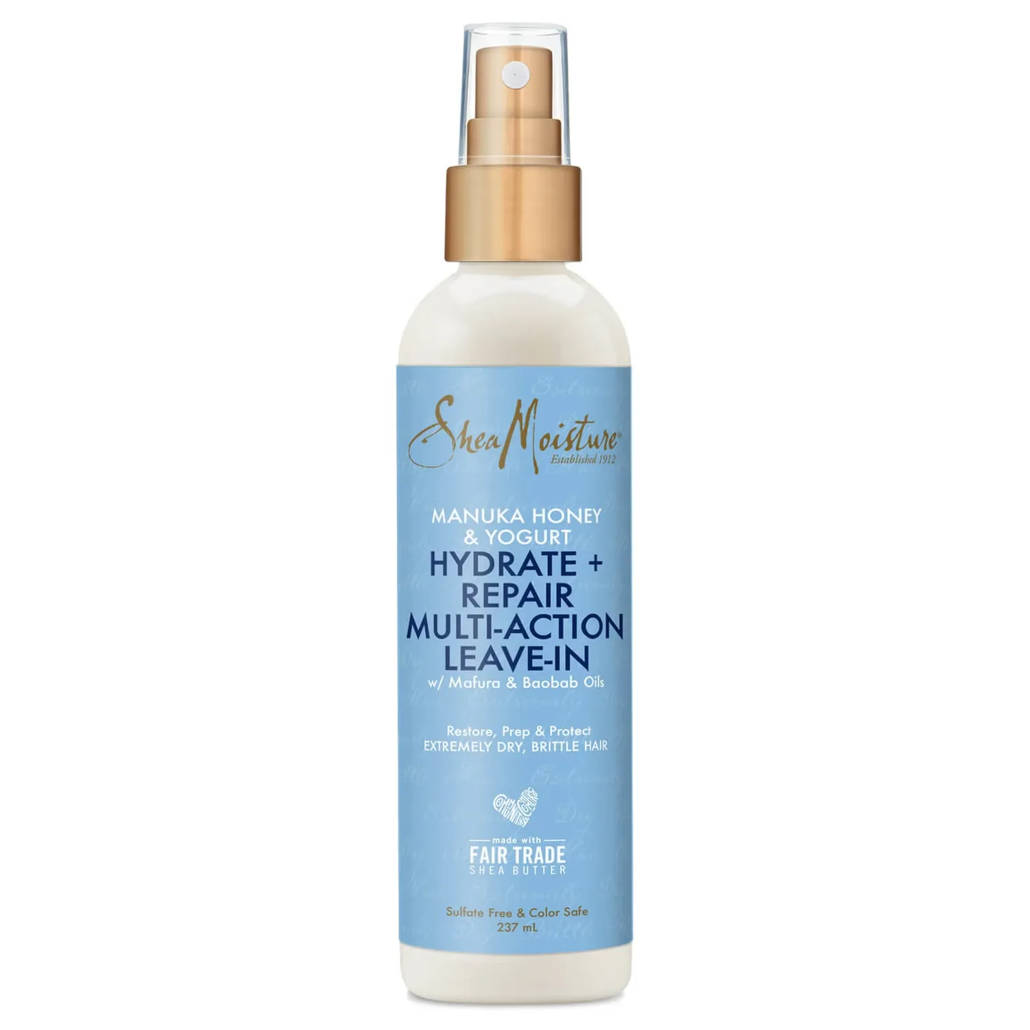 Многофункциональный несмываемый кондиционер Shea Moisture Manuka Honey & Yogurt Hydrate & Repair 237 мл Sheamoisture
Многофункциональный несмываемый кондиционер Shea Moisture Manuka Honey & Yogurt Hydrate & Repair 237 мл Sheamoisture