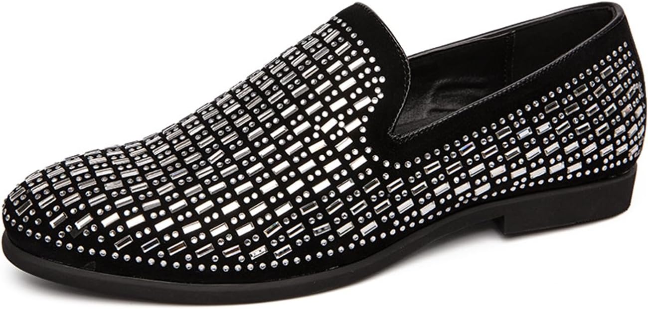 Мужские блестящие туфли-слиперы NELSBREX с низким каблуком, украшенные стразами, удобные с круглым носком, современный металлический декор, противоскользящие, классические лоферы для вечеринок и свадеб, белый
Мужские блестящие туфли-слиперы NELSBREX с низким каблуком, украшенные стразами, удобные с круглым носком, современный металлический декор, противоскользящие, классические лоферы для вечеринок и свадеб, белый