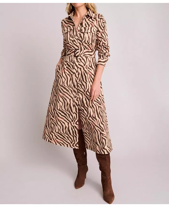 Женское платье Elise с принтом UNTUCKit, коричневый/бежевый
Женское платье Elise с принтом UNTUCKit, коричневый/бежевый