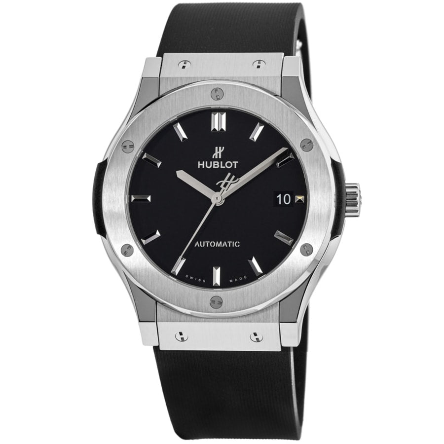 Мужские часы Hublot Classic Fusion Automatic 45 мм с черным циферблатом из титана 511.NX.1171.RX
Мужские часы Hublot Classic Fusion Automatic 45 мм с черным циферблатом из титана 511.NX.1171.RX