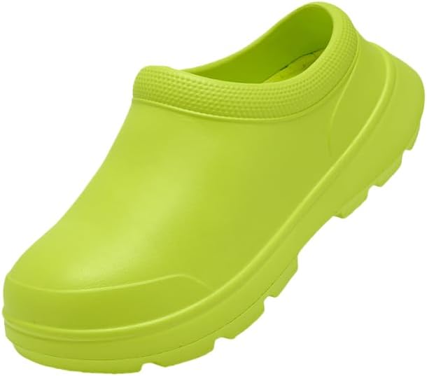 Однотонные водонепроницаемые сабо для повара, легкие с мягкой подошвой, повседневные шлепанцы с закрытым носком из EVA, противоскользящие Hhhchpm, зеленый
Однотонные водонепроницаемые сабо для повара, легкие с мягкой подошвой, повседневные шлепанцы с закрытым носком из EVA, противоскользящие Hhhchpm, зеленый
