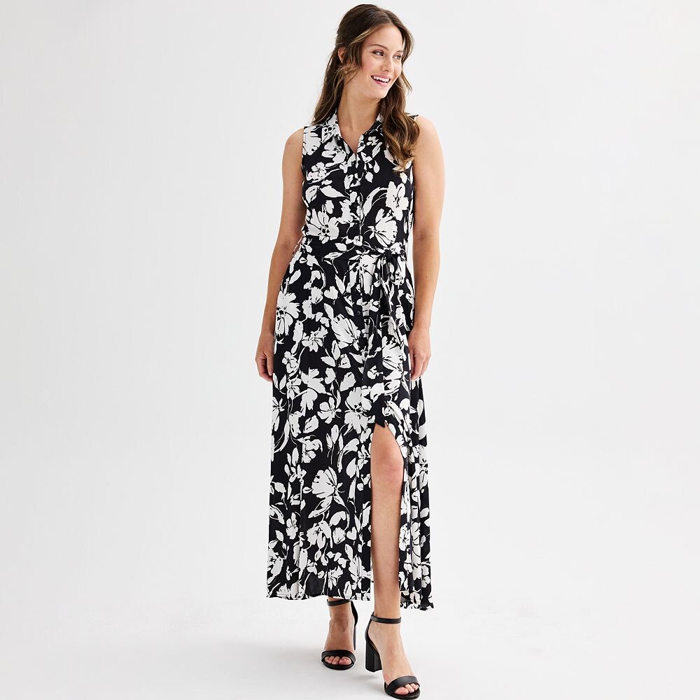 Женское платье-рубашка без рукавов Ellen Tracy с завязывающимся поясом, цвет Floral Print
Женское платье-рубашка без рукавов Ellen Tracy с завязывающимся поясом, цвет Floral Print