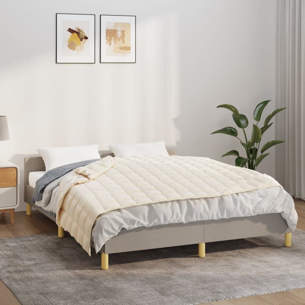 VidaXL Утяжеленное одеяло Светло-кремовый 138x200 см 6 кг Ткань - Утяжеленное одеяло - Утяжеленные одеяла - Утяжеленное одеяло - Одеяло, бежевый
VidaXL Утяжеленное одеяло Светло-кремовый 138x200 см 6 кг Ткань - Утяжеленное одеяло - Утяжеленные одеяла - Утяжеленное одеяло - Одеяло, бежевый